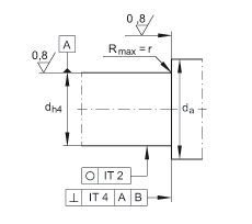 角接觸球軸承單元 ZKLFA1050-2RS, 雙向，螺釘安裝，兩側(cè)唇密封，帶平端的法蘭