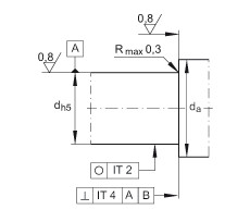 滾針/推力圓柱滾子軸承 ZARF60150-TV, 雙列，用于絲杠安裝