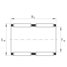 滾針及保持架組件 K60X66X33-ZW, 根據 DIN 5405-1/ ISO 3030 標準，雙列