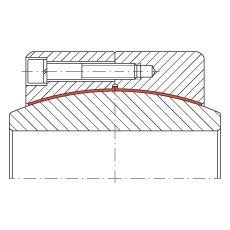 大的關(guān)節(jié)軸承 GE600-DW, 根據(jù) DIN ISO 12 240-1 標(biāo)準(zhǔn)，免維護(hù)