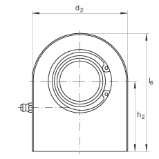 液壓桿端軸承 GF70-DO, 根據(jù) DIN ISO 12 240-4 標(biāo)準(zhǔn)，帶焊接面，需維護(hù)